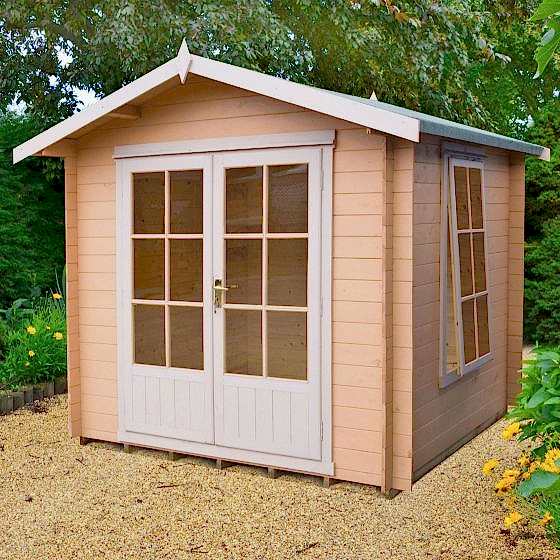 9x9 Shire Barnsdale 19mm Log Cabin
