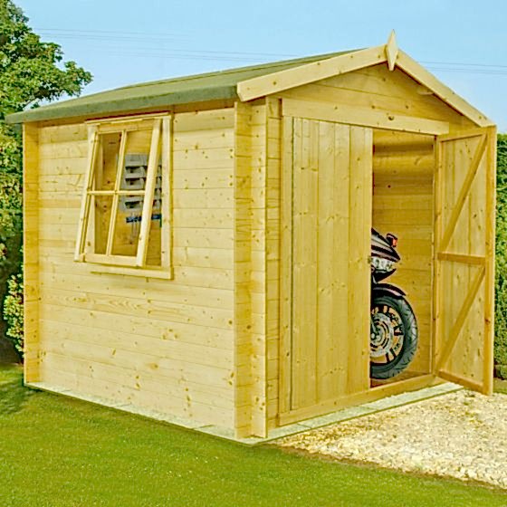 7x7 Shire Bradley 19mm Double Door Cabin

