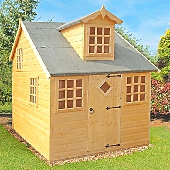 6' x 8' Shire Cottage Kids Wooden Playhouse (1.79m x 2.39m)
