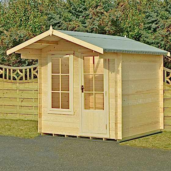 7x7 (2.1x2.3m) Crinan 19mm Log Cabin
