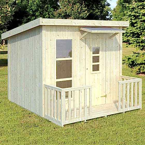 7x5 (2.1x1.5m) Palmako Aksel 16mm Kids Cabin
