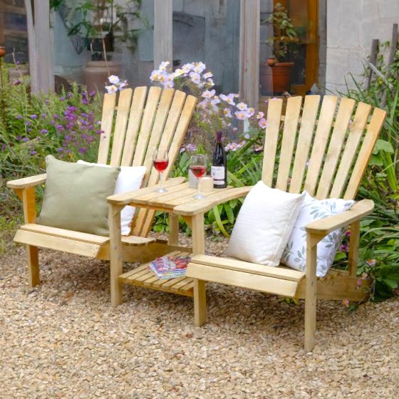 Forest Florida Wooden Garden Love Seat 6'2 x 3'1 (1.87m x 0.95m)