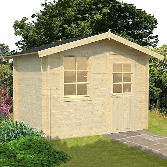 10x7 (3x2.0m) Palmako Klara 28mm Log Cabin
