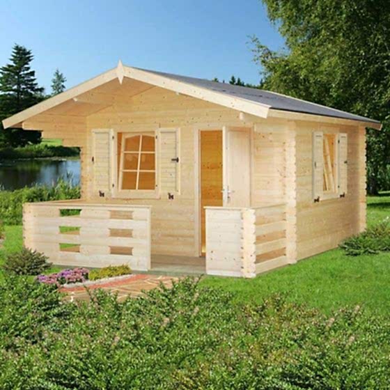 12x12 (3.6x3.6m) Palmako Sylvi 34mm Log Cabin
