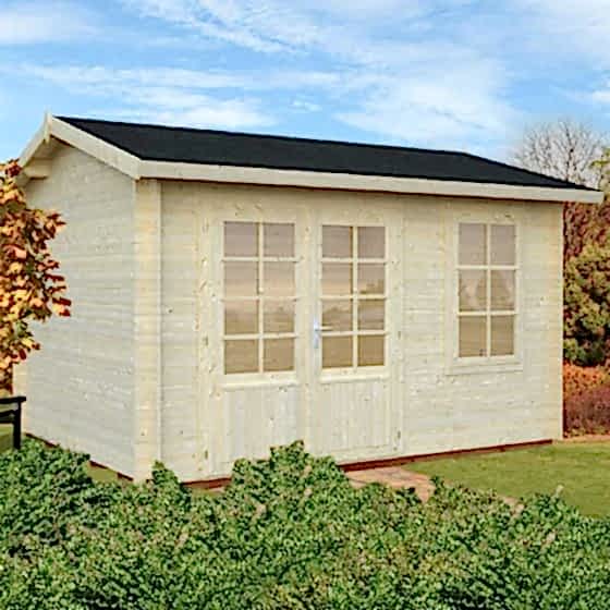 13x10 (3.9x3m) Palmako Iris 28mm Log Cabin
