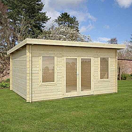 15x11 (4.7x3.7m) Palmako Jodie 44mm Log Cabin
