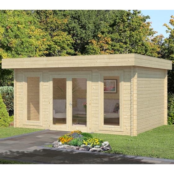 15'x11' (4.5x3.3m) Palmako Bret 44mm Log cabin

