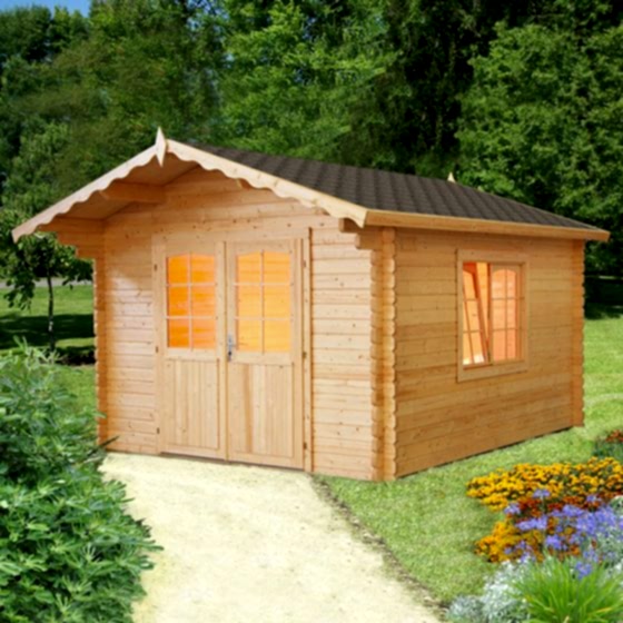 10x12 (3.2x3.8m) Palmako Lillian 44mm Log Cabin
