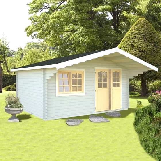 16x13 (4.8x3.9m) Palmako Sally 44mm Log Cabin
