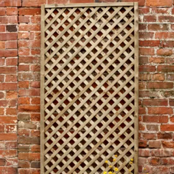 Forest 6' x 2' Rosemore Pressure Treated Diamond Lattice