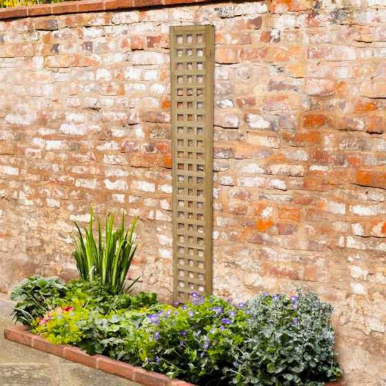 Forest 6' x 1' Premium Framed Decorative Contemporary Square Garden Trellis (1.8m x 0.3m)