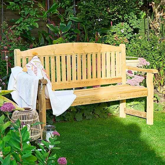 Forest Harvington Wooden Garden Bench 5’0 x 2’0 (1.52m x 0.60m)