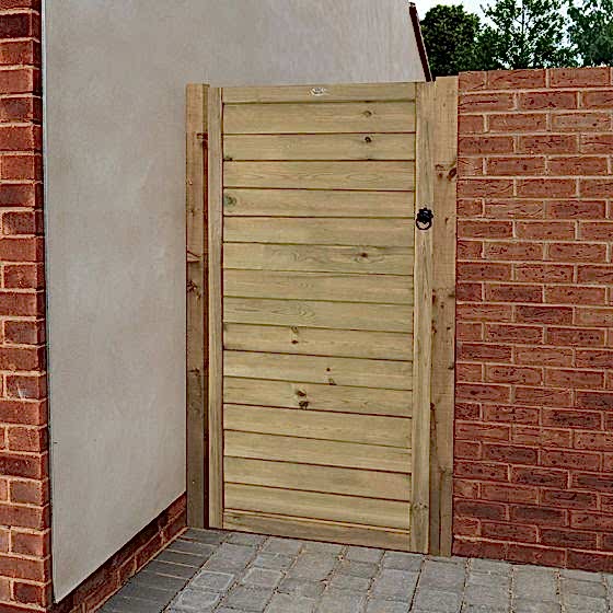 6'x3' (1.8x0.9m) Forest Pressure Treated Horizontal Tongue & Groove Gate