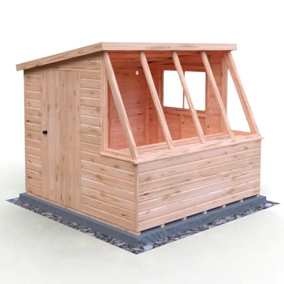 8' x 8' Shire Iceni Pent Potting Shed (2.5m x 2.5m)