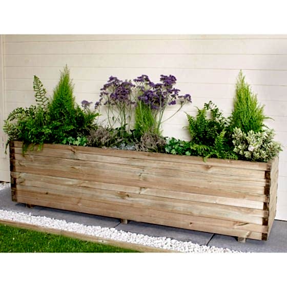 Forest Lomello Wooden Garden Planter
