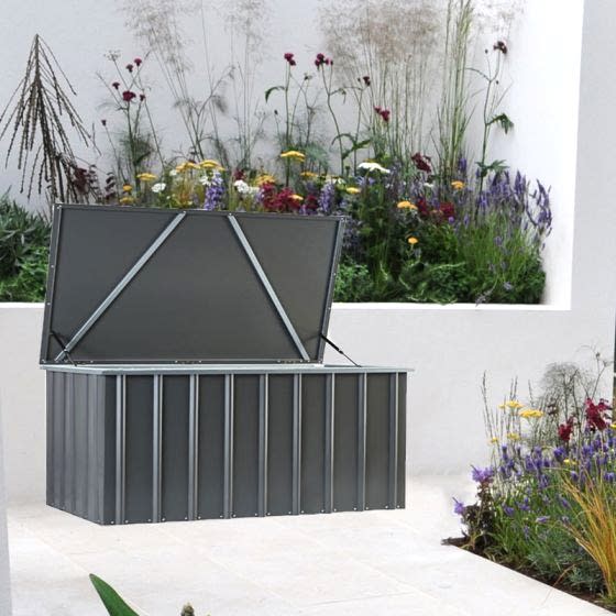 5x3 Lotus Anthracite Grey Cushion Storage Box