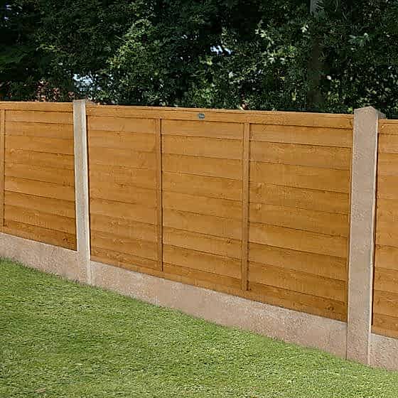 Forest 6' x 3' Straight Cut Overlap Fence Panels (1.83m x 0.91m)