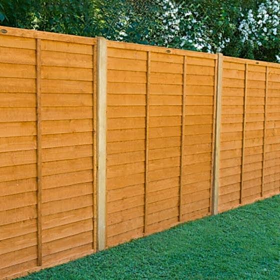 Forest 6' x 5' Straight Cut Overlap Fence Panels (1.83m x 1.52m)