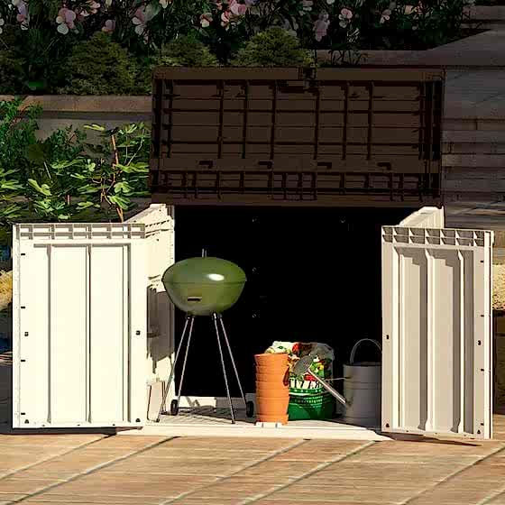4'3"x2'5" (1.3x0.7m) Toomax Large 842L Garden Storage Shed