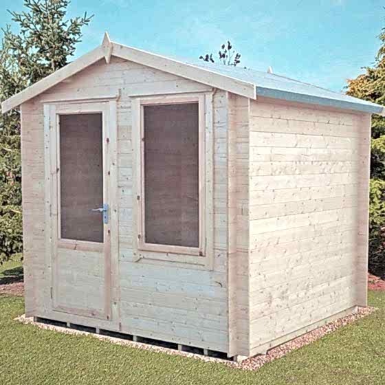 Shire Peckover 2.4m x 2.4m Log Cabin Summerhouse (19mm)

