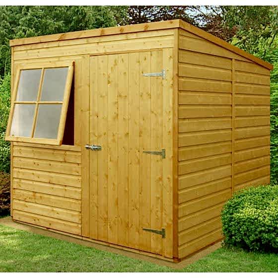 6'7 x 7' (2x2.1m) Shire Shiplap Pent Shed
