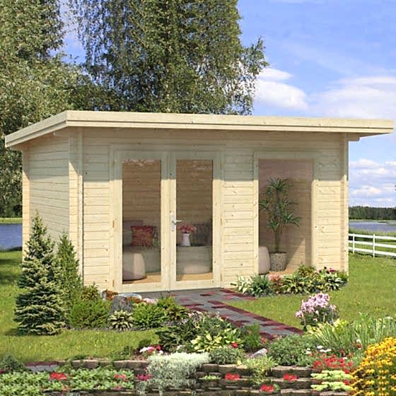 13'x10' (3.9x3m) Palmako Heidi 44mm Log Cabin
