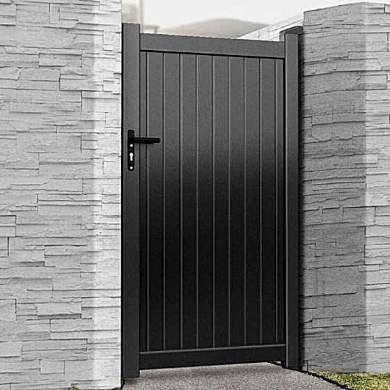 Devon Premium Aluminium Side Gate - Grey