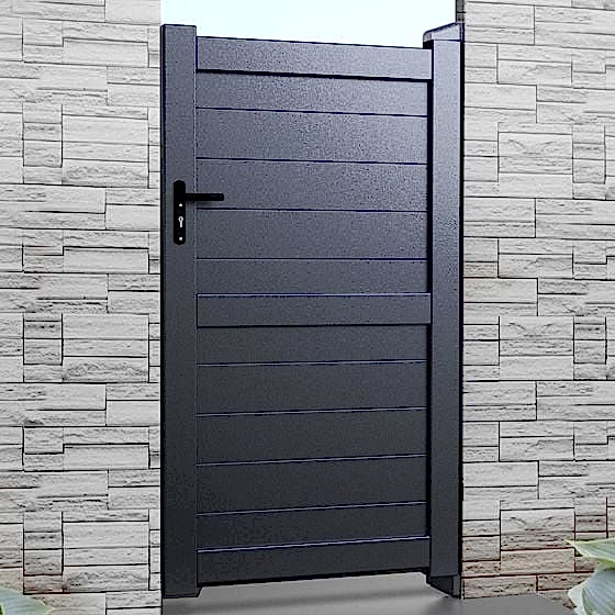 Exeter Premium Aluminium Side Gate - Grey