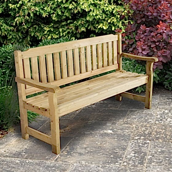 Forest Rosedene Wooden Garden Bench 5'x2'
