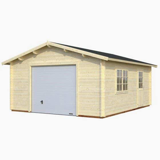 15x18 Palmako Extra Wide 44mm Single Garage - Up and Over Door