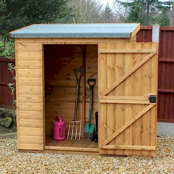 5' x 3' Traditional Pent Wooden Lean To Shed (1.52m x 0.91m)
