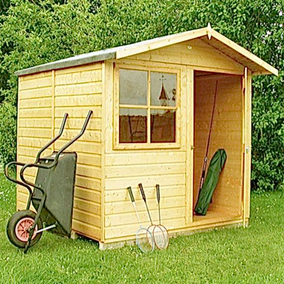 6'9 x 6'6 (2.05x1.98m) Shire Abri Apex Shed
