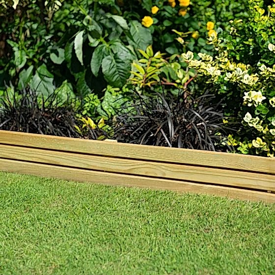 Forest Slatted Edging 1.2m (3 Pack)
