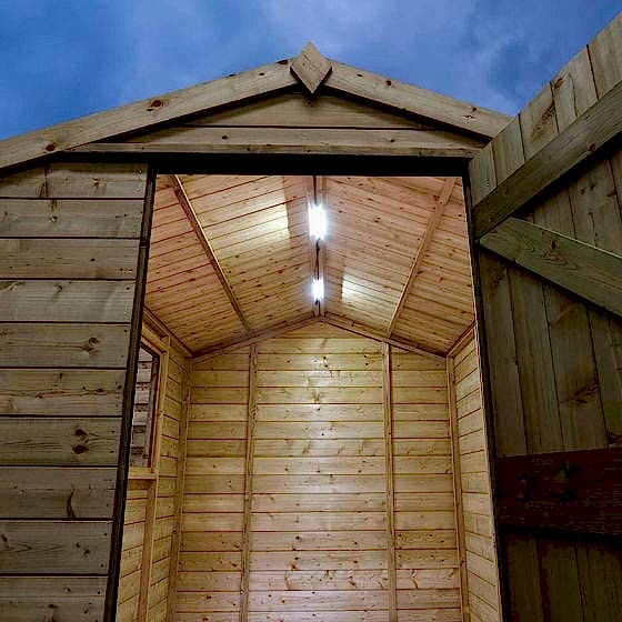 Solartech Premium Summerhouse And Garden Building Solar Lighting Kit 3
