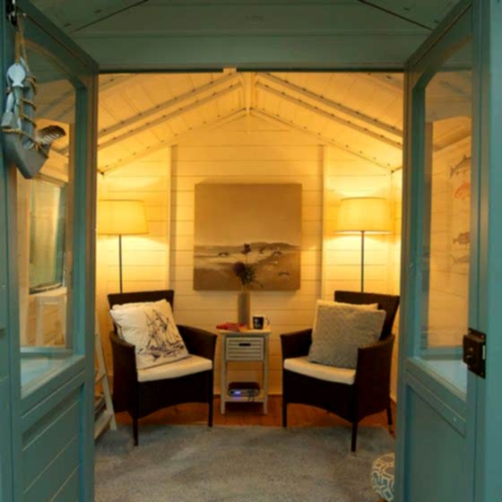 Solartech Premium Summerhouse And Garden Building Solar Lighting Kit 8