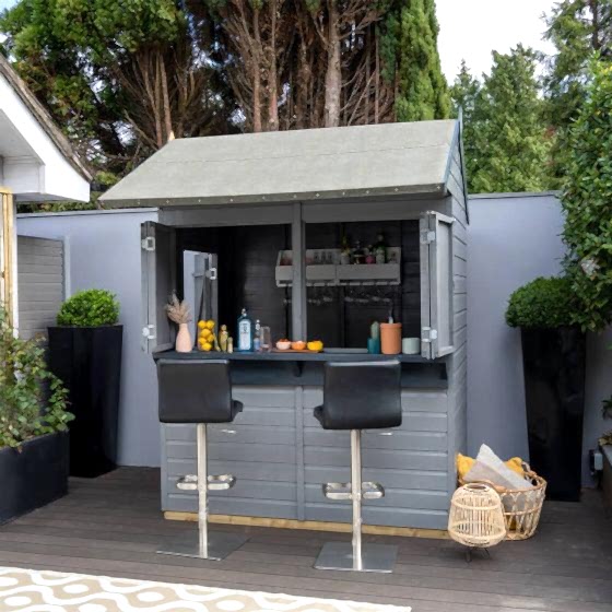 6' x 4' Forest 25yr Guarantee Shiplap Pressure Treated Garden Bar (1.99m x 1.88m)