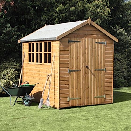 18' x 12' Traditional Heavy Duty Apex Wooden Garden Shed