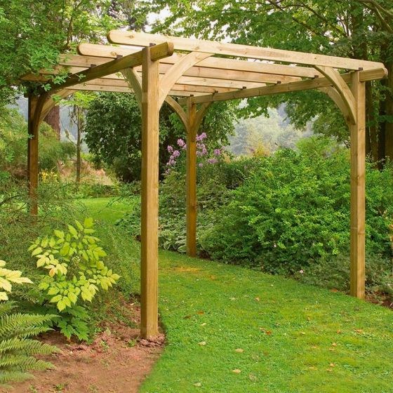 Forest Ultima Wooden Garden Pergola 8' x 8'
