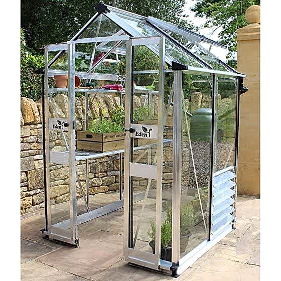 4' x 4' Eden Birdlip Small Greenhouse (1.47m x 1.32m)
