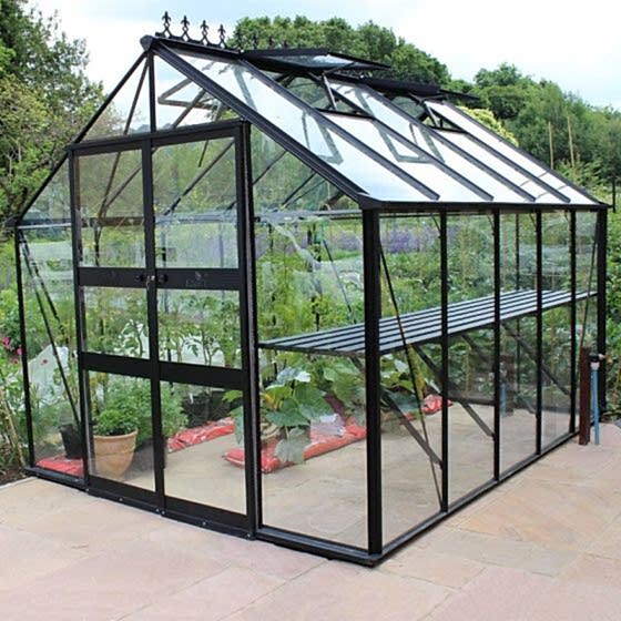 8' x 10' Eden Blockley Greenhouse in Green (2.56m x 3.17m)
