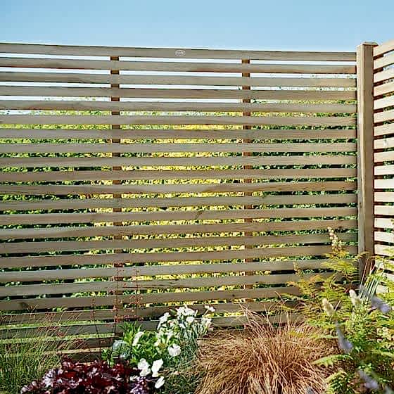 1.8m High Forest Slatted Panel