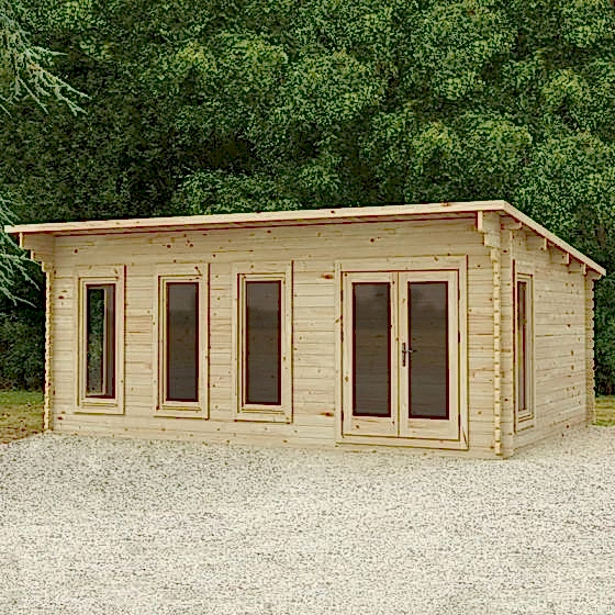 Forest Wolverley 6m x 4m Log Cabin (45mm)
