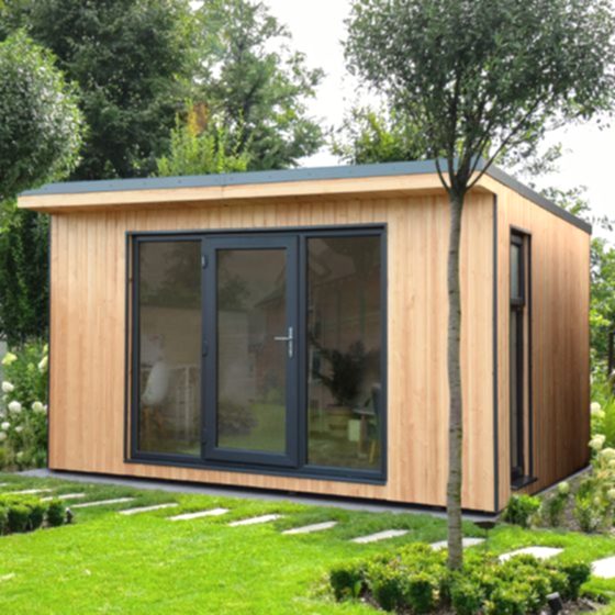 Forest Xtend 4 Insulated Garden Office 4.05m x 3.42m (97mm) 13'3 x 11'3