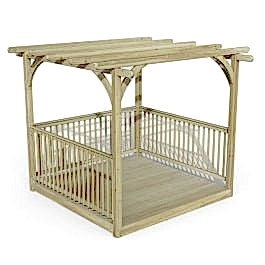 8' x 8' Forest Pergola Deck Kit No. 3 (2.4m x 2.4m)