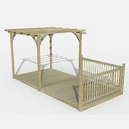 8' x 16' Forest Pergola Deck Kit No. 3 (2.4m x 4.8m)