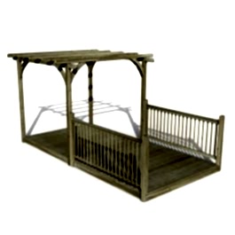 8' x 16' Forest Pergola Deck Kit No. 4 (2.4m x 4.8m)