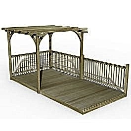 8' x 16' Forest Pergola Deck Kit No. 6 (2.4m x 4.8m)