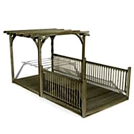 8' x 16' Forest Pergola Deck Kit No. 8 (2.4m x 4.8m)