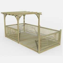 8' x 16' Forest Pergola Deck Kit No. 12 (2.4m x 4.8m)