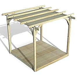 8' x 8' Forest Pergola Deck Kit with Retractable Canopy No. 1 (2.4m x 2.4m)